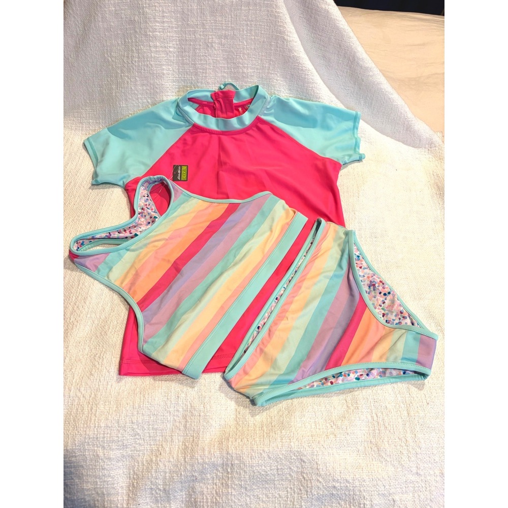 Eddie Bauer Kids swimwear - 3 piece Shirt / bikini set - size 14/16 NWOT
